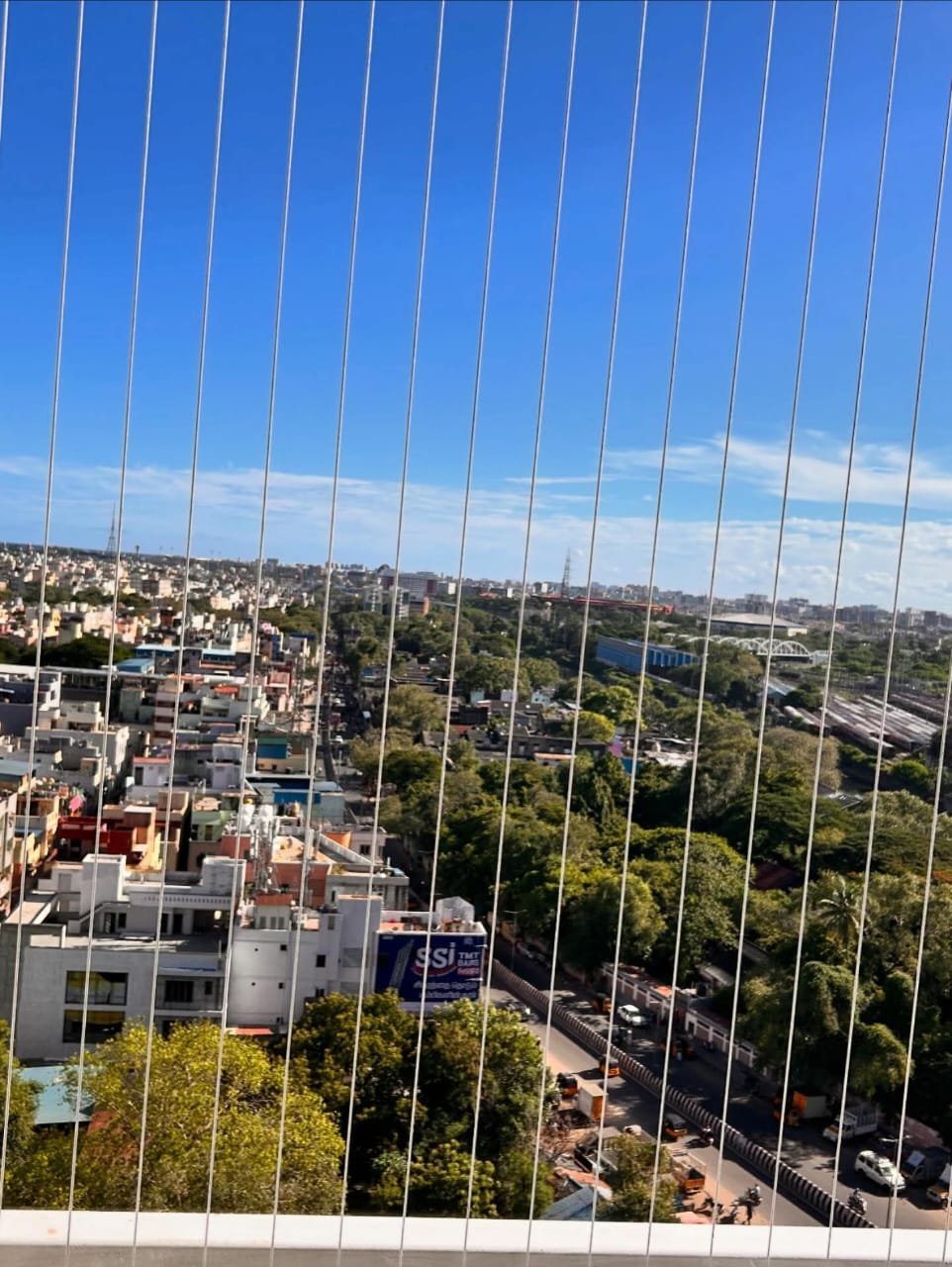 Balcony Invisible Grill Installation